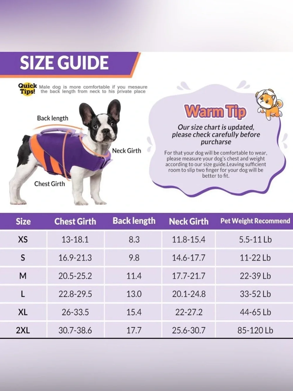 Queenmore Dog Life Jacket,Dog Life Vest for Swimming Boating, Life Jackets for S